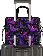 MNSRUU Laptop Bag for 15.6 inch Black Gothic Bats