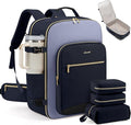 LOVEVOOK 56L Travel Backpack for Women & Men, Airline Approved Carry On Luggage with 3 Packing Cubes, TSA Overnight Bags, Waterproof Personal Item Bag, Weekender Essentials Backpacks fits 17" Laptop