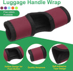 uxcell 5 Pcs Luggage Handle Wrap, Hollow Neoprene Handbag Grip Cover Protector Luggage Identifiers Suitcase Handle Wraps for Luggage Suitcase Travel Bags, Multicolor