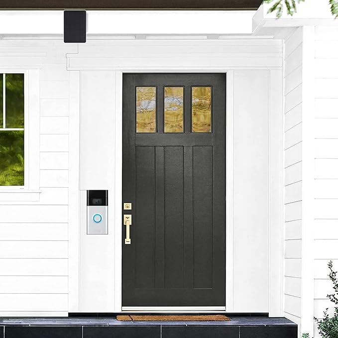 5W Solar Charger Compatible Ring Video Doorbell (2nd Gen - 2020 Release) (White)