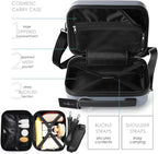 22 Inch Carry On Luggage 22x14x9 Airline Approved, Carry On Suitcase with Wheels, Hard-shell Carry-on Luggage, Grey Small Suitcase, Hardside Luggage Carry On with Cosmetic Carry On Bag