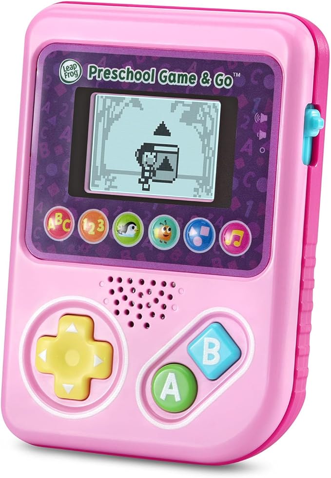 LeapFrog Preschool Game and Go Handheld Video Game Toy, Pink