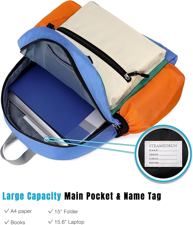 STEAMEDBUN Kids Backpack for Boys 6-8: Toddler Backpack for Preschool Kindergarten - Boys Backpacks for Elementary 4-6