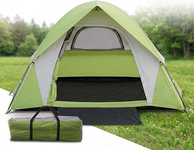 XL 1/2/3/4 Person Dome Camping Tent,Tents for Camping,Tents for Camping Waterproof,Double Layer Waterproof, Removable Rain Fly, for Outdoor Hiking, Fishing