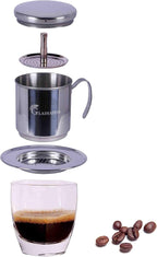 Vietnamese Coffee Maker Filter Phin, Small French Press Portable Cup, Single Serve Coffee Makers, Gift for coffee lovers