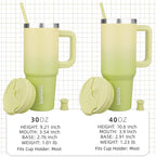 BJPKPK Tumbler With Handle And Straw 40oz Insulated Tumbler Cups With Lid Stainless Steel Travel Coffee Mug,Lime