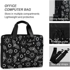 MNSRUU Laptop Bag for 15.6 inch Black Gothic Bats