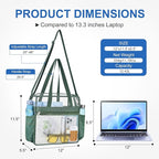 USPECLARE Clear Bag for Stadium Events,Transparent Bag for Work Sports Games Concerts Travel Gym