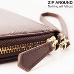 Travel Document Organizer - RFID Passport Wallet Case Family Holder Id Wristlet