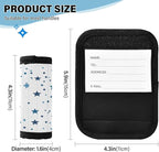 Dotted Line Star Luggage Handle Wrap for Suitcase Luggage Tags Handle Covers Identifiers Soft Decorations Travel Accessories 2 Pack