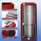 3 in 1 Slim Can Cooler for 12 OZ Skinny Can, Regular Can & Beer Bottle - Keep Cold for 6 Hours - Double Walled Insulated Stainless Steel Vacuum Beverage Can Insulator
