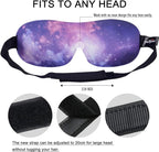 PrettyCare 3D Sleep Mask 2 Pack,Eye Mask for Side Sleeper -3D Contoured Sleeping Mask with Light Blocking for Women- No Eye Pressure Blindfold Night Masks with Ear Plugs & Travel Bag (Black& Fire)