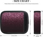 Glitter Sparkles A Pattern Luggage Handle Wraps 2 Pack for Suitcase, Handle Covers Suitcase Luggage Handle Wrap Luggage Tag Wraps Travel Accessories