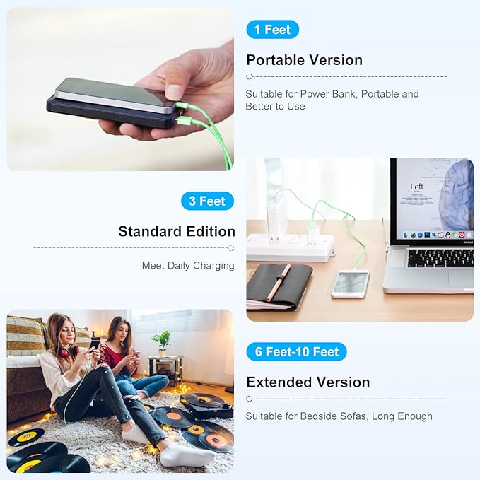 [ Apple MFi Certified ] iPhone Charger 3ft, Lightning to USB Cable 3 Feet, Fast Apple Charging Cable Cord 3 Foot for iPhone 14 Pro Max/13 Pro Max/12 Mini /11 Pro/11/XS/XR/8/7/6s/6/5S/iPad/Air.