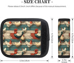 Funny Chicken (1) Pattern Luggage Handle Wraps 2 Pack for Suitcase, Handle Covers Suitcase Luggage Handle Wrap Luggage Tag Wraps Travel Accessories