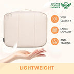 BAGAIL 6 Set Packing Cubes Luggage Packing Organizers for Travel Accessories-Beige