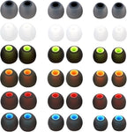 Silicone Replacement Earbud Tips Earbud Covers Eartips Fit Most in-Ear Earbuds(Inner Hole 3.8mm -5.1mm) Headphone Earbuds Rubber Tips 18 Pairs S M L