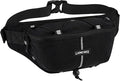 Fanny Pack for Women Men, Water-Resistant Travel Waist Pack with RFID Blocking, Wide Opening Crossbody Belt Bag for Phone, Passport, Small Hip Pack for Running, Hiking, Workout（Black）