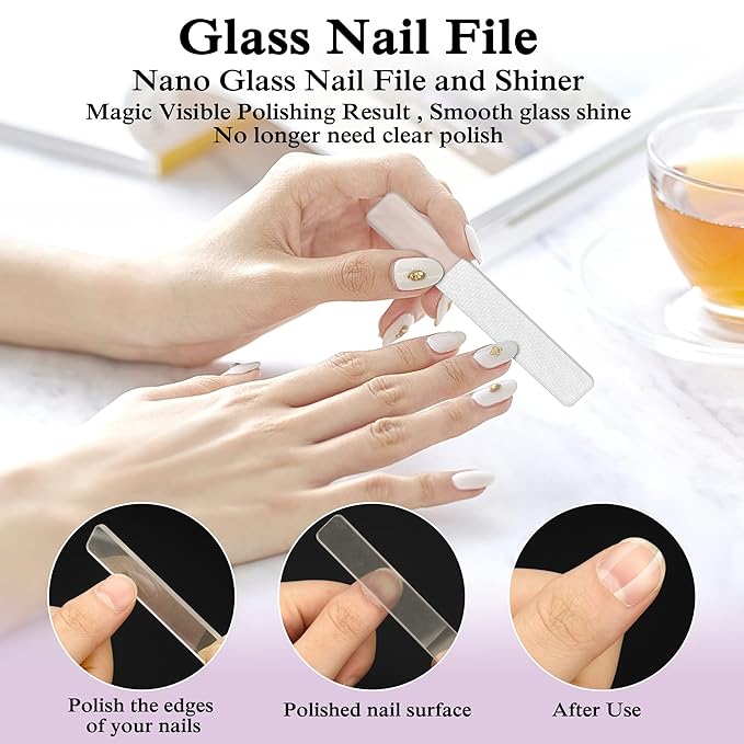 Manicure Set Professional Manicure Pedicure Kit Tools Travel Nail Care Kit Manicure Kit Finger Toe Nail Clippers for Women Travel Grooming Kit Nail Clipper Set Nail Kit with Glass Nail File Women Gift