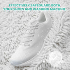 Shoe Washing Machine Bag, 2-Pack Reusable Shoe Bag for Washing Machine, 360° Deep Clean for Sneaker, Running Shoes,Bras, Delicates and Toys, Includes 2 Shoe Storage Dust Bags(White)
