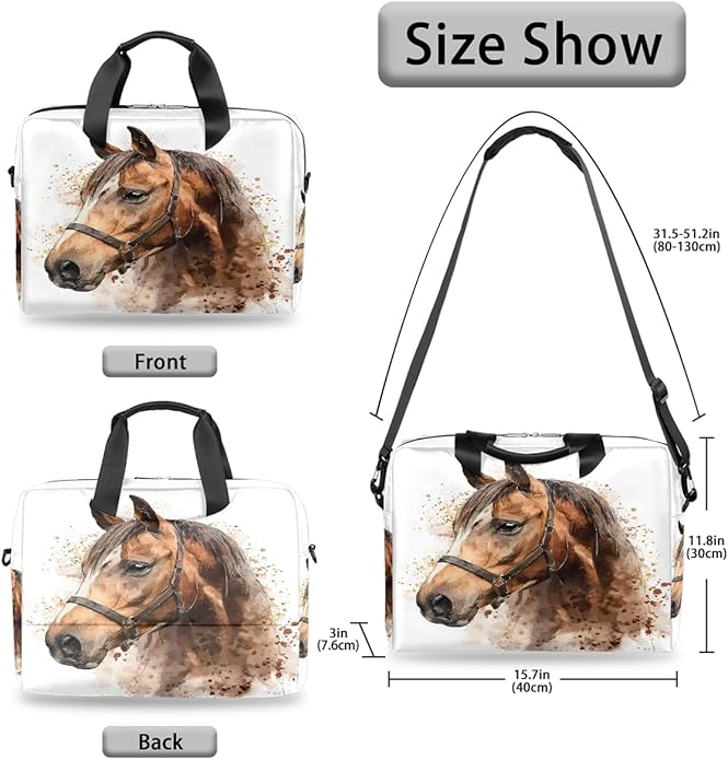 Cute Laptop Shoulder Bag for Women Men, Computer Laptop Bag Laptop Sleeve Case Laptop Satchel Briefcase Carrying Bag QA-1