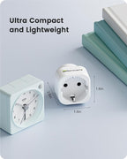 LENCENT 2 Pack Europe to US Plug Adapter,European to USA Adapter, American Outlet Plug Adapter, EU to US Adapter, Europe to USA Travel Plug Converter