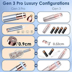 Facial Hair Removal for Women, Facial Eyebrow Trimmer, 2-in-1 Face Shaver, Painless Facial Razor for Lip, Chin, Peach Fuzz