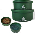 AVERYDAY 50 Oz Travel Dog Bowls with Lids, 2-in-1 Portable Pet Bowls for Food and Water, Leakproof Travel Dog Food & Water Bowl for Outdoor, Camping, Travel Dog Feeding Bowl, Daycare Pet Bowls