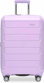 Traveler's Choice Pagosa Hardshell Expandable Luggage with Spinner Wheels, Lavender, 26-Inch Medium