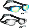 EWPJDK Swim Goggles - 2 Pack Swimming Goggles Anti Fog No Leaking For Adult Women Men