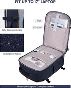 LOVEVOOK 40L Travel Backpack for Women & Men, Airline Approved Carry On Luggage with 3 Packing Cubes, TSA Overnight Bags, Waterproof Personal Item Bag, Weekender Essentials Backpacks fits 17" Laptop