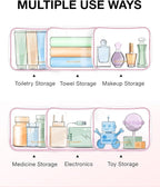 BAGSMART Clear Toiletry Bag, TSA Approved Travel Toiletry Bag Carry On Travel Accessories Bag Airport Airline Quart Size Bags water-resistant Makeup Bag for Women