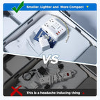 Upgraded 350W Voltage Converter US to Europe for Hair Straightener Shaver Toothbrush CPAP Camera Cell Phone - 220V to 110V Converter for European Travel, Power Converter Adapter Combo with PD Chargers