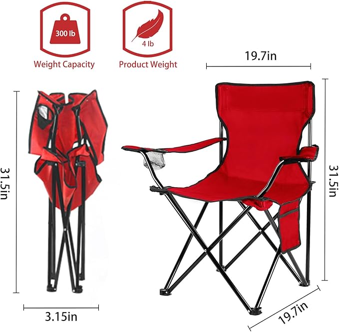 Damei century Folding Camping Chairs- Lightweight, Portable Chair for Beach, Lawn, Outdoor Sports