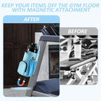 Magnetic Gym Bag for Men and Women, Magnetic Water Bottle Holder for Gym, Small Gym Bag, Gym Gifts for Women and Men (Blue, <40 OZ)