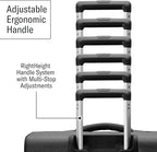 Samsonite UpLIFT Lightweight Medium Checked Softside Luggage with Spinner Wheels - Expandable - Airline-Approved, Polyester Soft Suitcase for Ultra Light Travel - Black