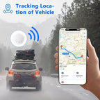 GPS Tracker for Vehicles No Subscription, 1PCS Real Time GPS Tracker for Car Work with Find My (iOS Only), Mini Hidden Car Tracker Device with Magnetic Case, No Monthly Fee (White)