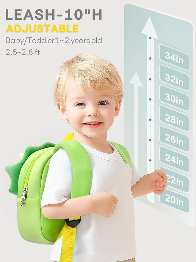 mibasies Toddler Backpacks for Girls 2-4: Plush Backpack -3D Animal Cartoon Mini Travel Bag -10 inch Toddler Backpack Leash