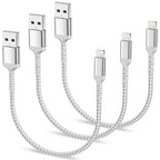 1ft iPhone Charging Cable Short, 3 Pack USB A to Lightning Cord Fast Charging Compatible with Apple iPhone 14 13 12 11 Pro Max Xs X 8 7 Plus SE, iPad Air/Mini, 12 inch Lightning Cable