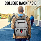 YOREPEK Large Backpack for Men, Extra Large Laptop Backpacks for Men Women, Water Resistant Travel Backpack Airline Approved Business Work Bag Fits 17 Inch Computer, Black