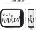 2 Pack Get Naked Bathroom Fun - Black get Naked Luggage Handle Wraps Suitcase Tags Identifiers for Travel Accessories