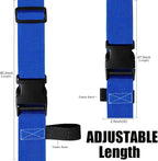 Luggage Straps for Suitcases TSA Approved-2 Pack Bright Personalized Luggage Belt Strap for Suitcase/Carry On Bag Luggage Accessories for Travel (Blue)