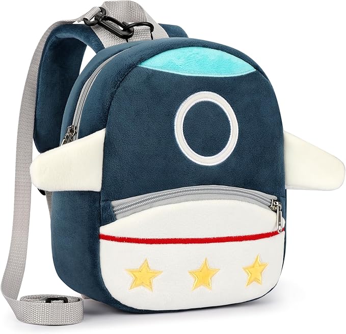 mibasies Toddler Backpacks for Girls 2-4: Plush Backpack -3D Animal Cartoon Mini Travel Bag -10 inch Toddler Backpack Leash