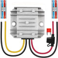 DC 12V Step Up to 24V 3A 72W Voltage Booster Converter DC Power Converter with Fuse & Connectors Waterproof Module Transformer for Golf Cart Club Car