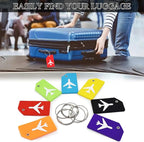 7 Pack Silicone Luggage Tag Baggage Handbag Travel Bag Tags with Name ID Card Perfect to Quickly Spot Luggage Suitcases (Green)