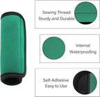 2 Pack Luggage Handle Wraps for Luggage Suitcase Travel Bags (Green)