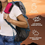 StrapPack Two Zipper Clip-On Pouch - Travel Wallet, Backpack Pouch, Passport Holder