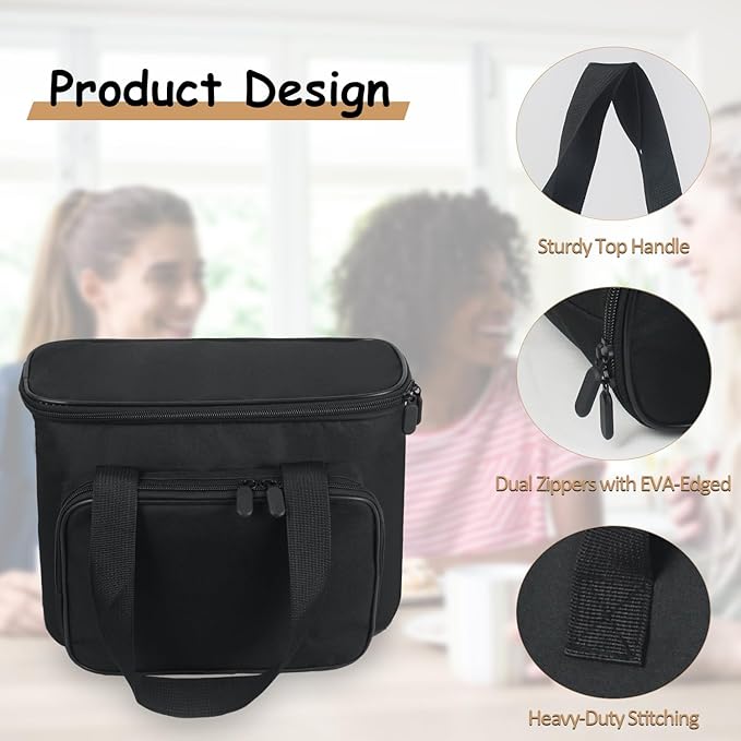 Carrying Bag for Keurig K-Mini Mate Single Serve Coffee Maker, Portable Single Serve Coffee Maker Travel Carrying Case, Thick Padded for Protection, Storage Tote Bag for Coffee Machine