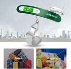 Digital Luggage Scale Vacation Travel Essentials Accessories Gifts for Traveler Portable Suitcase Handheld Weight Scale 110 lbs Hanging Baggage Travel Must Haves