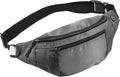 1PCS Crossbody Fanny Pack Large Capacity Waist Bag with 4-Zipper Pockets Adjustable Strap Fanny Packs Waterproof Oxford Cloth Travel Belt Bag for Outdoor Shopping Travel Men Women,Gray
